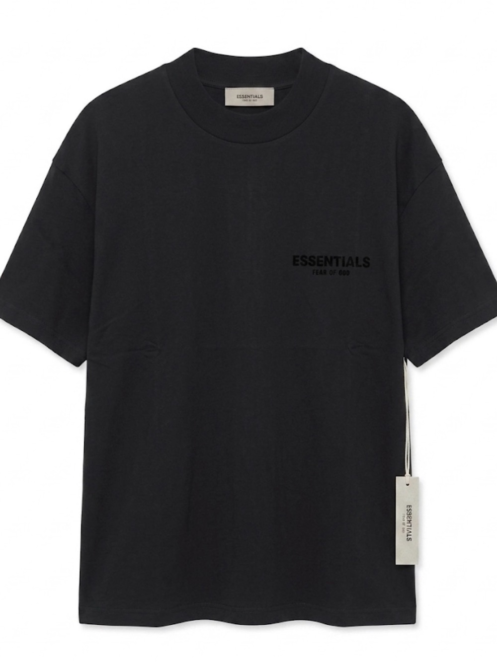 Essentials Men's Black Short Sleeve Logo Tee